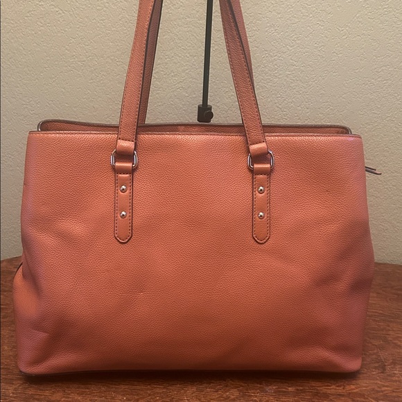 Kate Spade ♠️ Larchmont Avenue Evangelie Large Leather Tote Bag - Picture 3 of 16